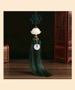 khánh treo xe sen trắng dây xanh