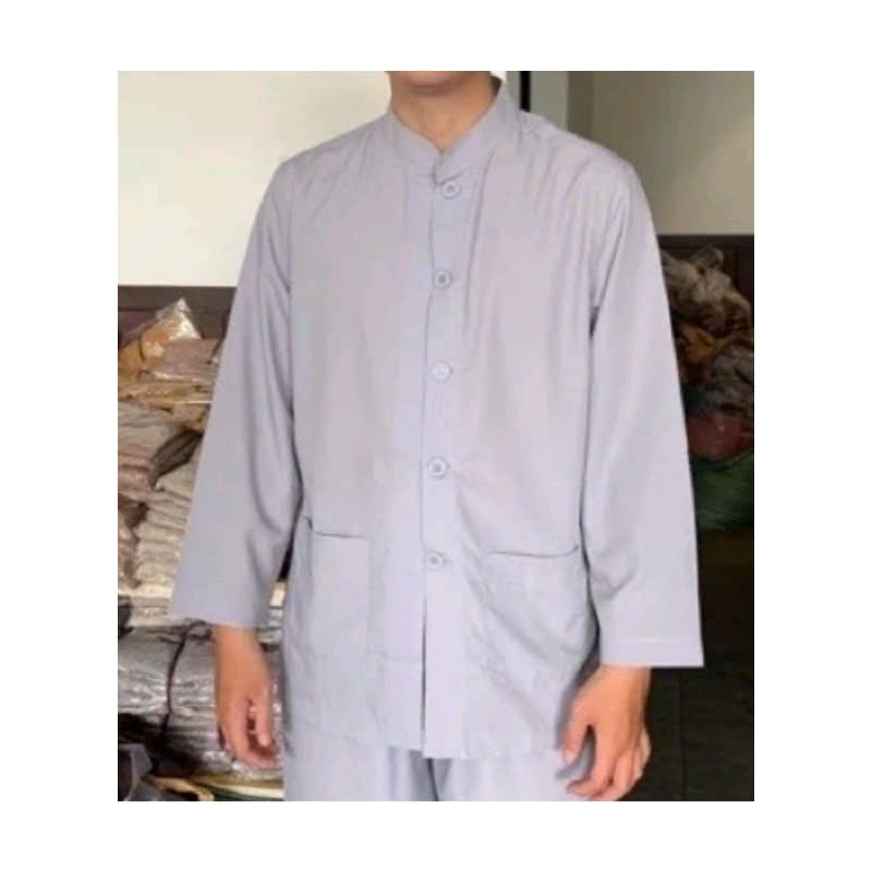 Bộ lãnh tụ nam đẹp Bộ lãnh tụ nam đẹp form đứng vải Kate cao cấp